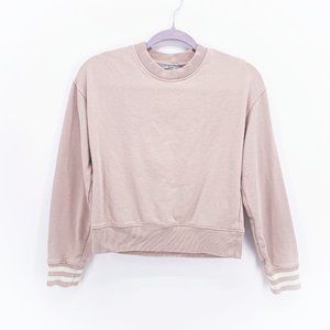 All Saints Yvonne Crop Rib Sweatshirt
